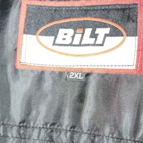 BILT EUC MENS SIZE 2XL FLORESCENT PADDED LINED WATERPROOF MOTORSPORT BIKING COAT - Picture 4 of 12